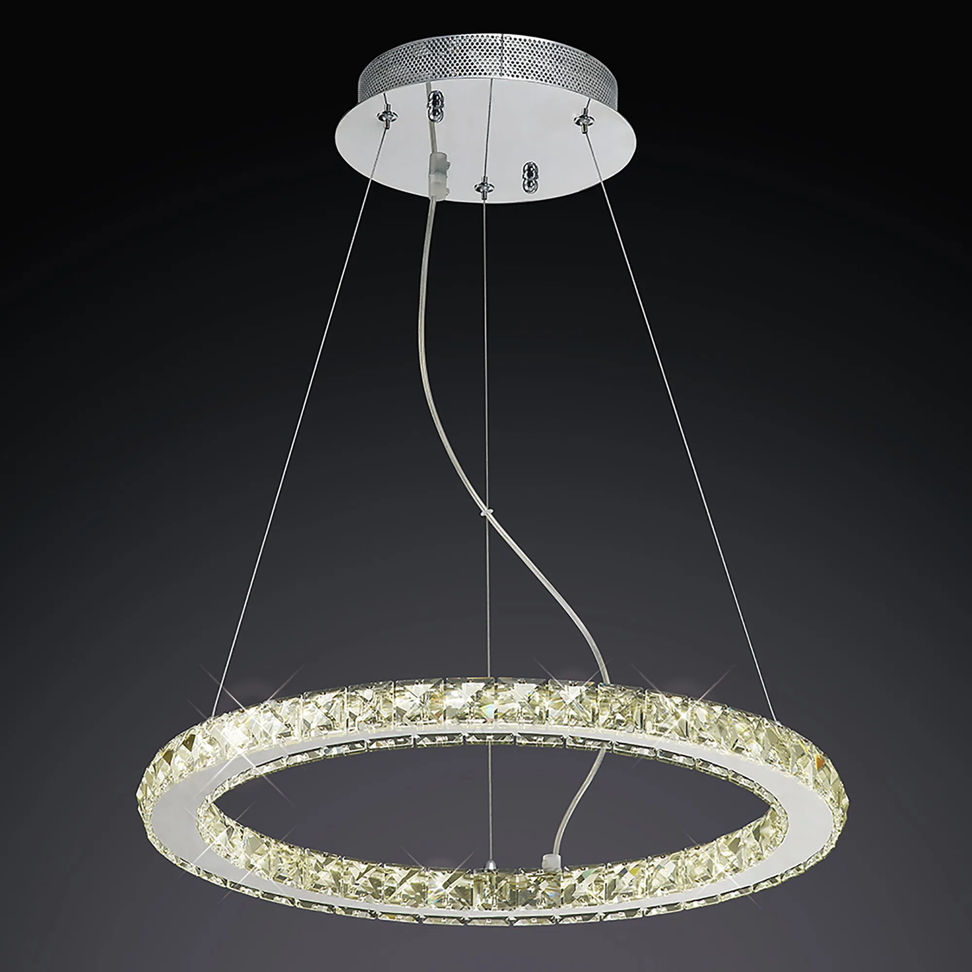 IL80036  Galaxy Crystal 27W LED Pendant Light